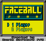 Faceball 2000 (Japan) Title Screen